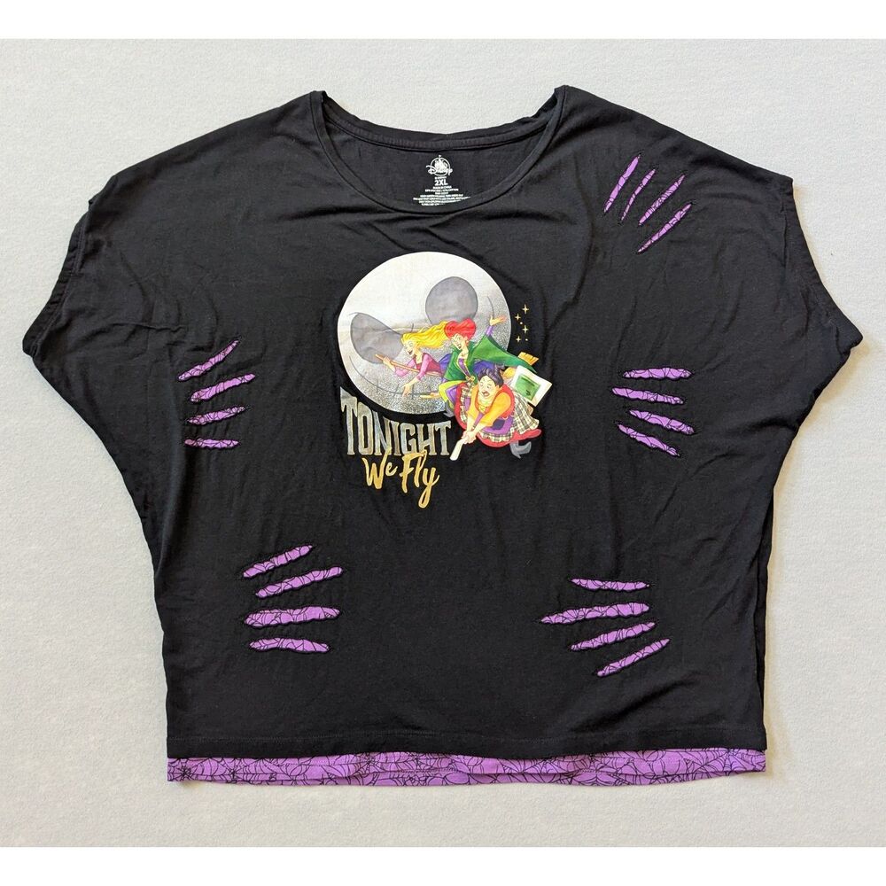 Disney Parks Hocus Pocus Shirt 2XL Tonight We Fly Jack Skellington Halloween 2X